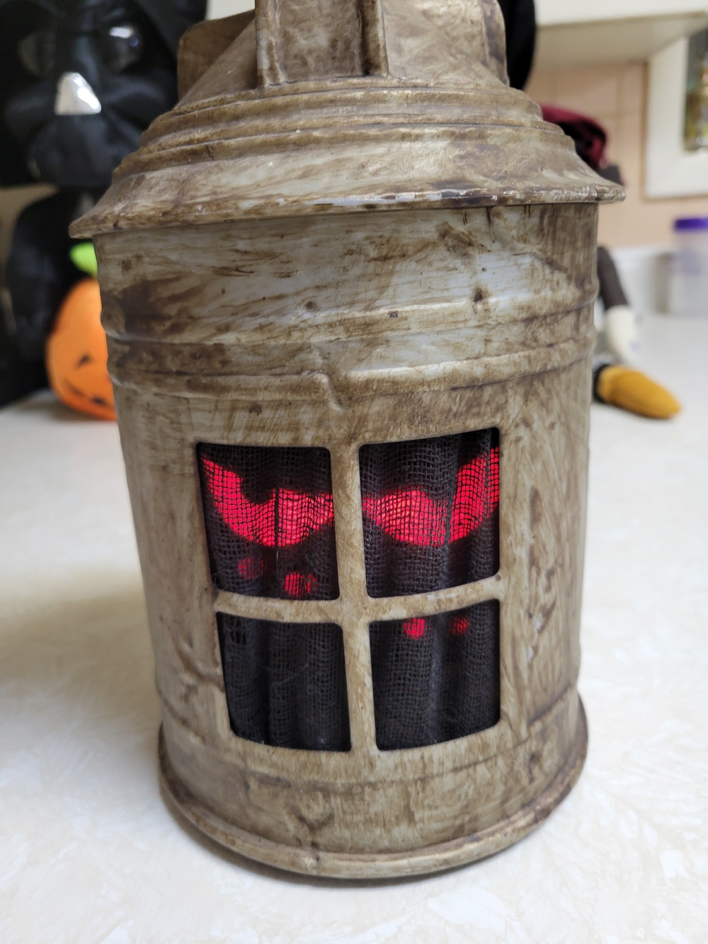 Decorative Halloween Lantern Brown